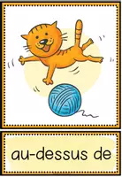 Vista previa - Tarjetas / Manipulativos - LES PRÉPOSITIONS DE LIEU - Tarjetas de imágenes y palabras - página 3
