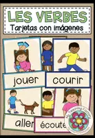 Vista previa - Tarjetas / Manipulativos - LES VERBES - Tarjetas de imágenes y palabras - Portada