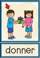 Vista previa - Tarjetas / Manipulativos - LES VERBES - Tarjetas de imágenes y palabras - página 3