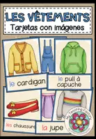 Vista previa - Tarjetas / Manipulativos - LES VÊTEMENTS - Tarjetas de imágenes y palabras - Portada