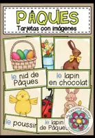 Vista previa - Tarjetas / Manipulativos - PÂQUES - Tarjetas de imágenes y palabras - Portada