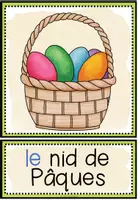 Vista previa - Tarjetas / Manipulativos - PÂQUES - Tarjetas de imágenes y palabras - página 1