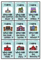Vista previa - Juegos / Gamificación - IN THE CITY (PLACES IN TOWN) - I have ... Who has ...? - página 2