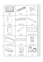 Vista previa - Manualidades / Dibujos para colorear - THINGS IN MY SCHOOLBAG - Booklet (Vocabulary Craftivity for all languages) - página 3