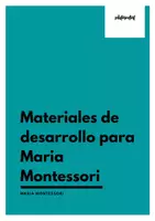 Vista previa - Hojas de trabajo - Materiales de desarrollo para Maria Montessori - Portada