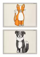 Vorschau - Bildkarten - Bild- und Wortkarten "Farm Animals" - Seite 1