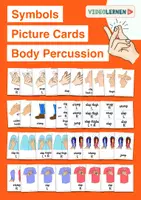 Vista previa - Tarjetas / Manipulativos - Percusión corporal Body percussion • Symbols • Picture cards • Clipart - Portada