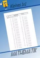 Vorschau - Arbeitsblätter - Vertretungsunterricht Mathe - Kleines 1x1-Aufgaben (Mal und Geteilt) - Deckblatt