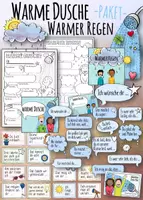 Vorschau - Arbeitsblätter - Warme Dusche ❤️🚿 / Warmer Regen - SPARPAKET Bestseller Klassenlehrer - Deckblatt