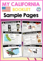 Vista previa - Hojas de trabajo - CALIFORNIA Booklet Sample Pages - FREEBIE - Portada