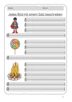 Vorschau - Arbeitsblätter - Bilder beschreiben, Texte verfassen - erste Textproduktion - Seite 3