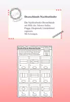Vorschau - Arbeitsblätter - Deutschland Nachbarländer - Deckblatt