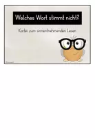 Vorschau - Fördermaterial/Inklusion - Leseförderung: Wort-zu-viel-Kartei - 52 Karten - Seite 2
