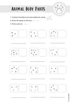 Vorschau - Arbeitsblätter - FREEBIE: Animal Body Parts - Word Scramble - Seite 2