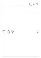 Vorschau - Mal- und Bastelvorlagen - Blankovorlage Social-Media-Post - Seite 1