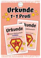 Vorschau - Poster - 1x1 Urkunde für Profis | Kleines Einmaleins | Grundschule - Deckblatt