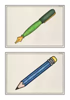 Vorschau - Bildkarten - Bild- und Wortkarten "At school" - Seite 3