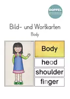 Vorschau - Bildkarten - Bild-und Wortkarten "Body" - Deckblatt