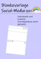 Vorschau - Mal- und Bastelvorlagen - Blankovorlage Social-Media-Post - Deckblatt