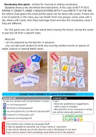 Vista previa - Unidades / Secuencias / Situaciones de Aprendizaje - Vocabulary Dice Game 2 in 1 - página 1
