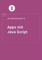 Vorschau - Stundenentwürfe - Einstieg in die App-Entwicklung mit Java Script - Deckblatt