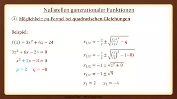Vorschau - Präsentationen/Tafelbilder - Tafelbilder - Nullstellen und Vielfachheiten (Materialpaket) - Seite 2