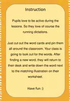 Vista previa - Unidades / Secuencias / Situaciones de Aprendizaje - Running Dictation - school things (Inglés) - página 2