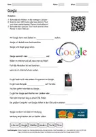 Vorschau - Arbeitsblätter - Arbeitsblatt zum Thema "Weltweit größte Suchmaschine im Internet" + Onlineübung & MP3 + Infografik - Deckblatt
