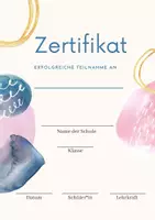 Vorschau - Arbeitsblätter - Zertifikat Urkunde Zeugnis für alle Gelegenheiten zum Selbstausfüllen, SEK I SEK II; Vorlagen, blanko - Seite 2