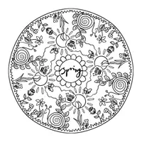 Vorschau - Arbeitsblätter - Frühling - Mandala - Deckblatt