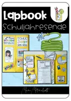 Vorschau - Arbeitsblätter - Erinnerungslapbook zum Schuljahresende - Deckblatt