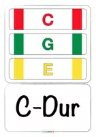Vorschau - Spiele - Boomwhacker Tafelmaterial • alle Dur-Akkorde farbig markiert • Liedbegleitung - Seite 3