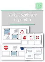Vorschau - Arbeitsblätter - Leporello Verkehrszeichen - Deckblatt