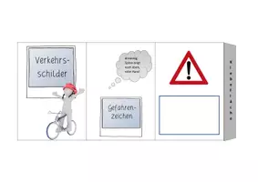 Vorschau - Arbeitsblätter - Leporello Verkehrszeichen - Seite 1