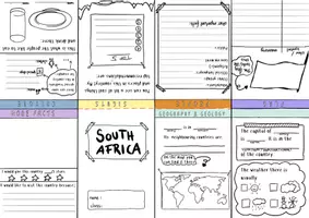 Vorschau - Arbeitsblätter - South Africa - Booklet (Faltheftchen) - Perfekt zur Recherche - Seite 3