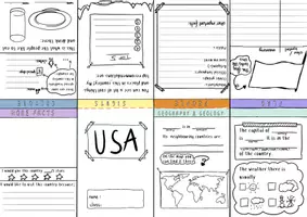Vorschau - Arbeitsblätter - USA - Booklet (Faltheftchen) - Perfekt zur Recherche - Seite 3