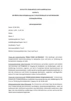 Vorschau - Stundenentwürfe - Unterrichtsentwurf Geld + Kombinatorik (Lehrermarktplatz) - Deckblatt