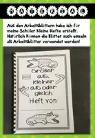 Vorschau - Arbeitsblätter - Heft - größer als, kleiner als, gleich - Seite 1