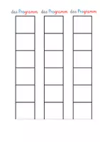 Vorschau - Mal- und Bastelvorlagen - Offline Coding - Analoges Programmieren auf dem Papier - Vorlage Programm - Seite 1