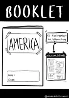 Vorschau - Arbeitsblätter - USA - Booklet (Faltheftchen) - Perfekt zur Recherche - Deckblatt