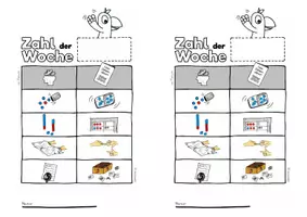 Vorschau - Stationenlernen - Zahl der Woche - Lernangebote für Klasse 1 - Seite 3