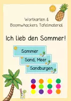 Vorschau - Poster - Ich lieb den Sommer: Wortkarten und Karten für Boomwhackers - Deckblatt
