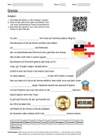 Vorschau - Arbeitsblätter - Arbeitsblatt zum Thema "Grenze" + Onlineübung & MP3 + - Deckblatt