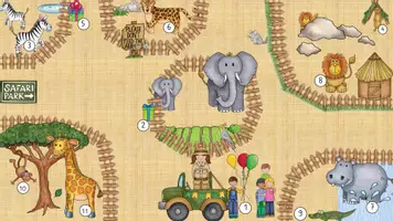 Vorschau - Arbeitsblätter - Lesespurgeschichte Geburtstag im Safaripark - Seite 1