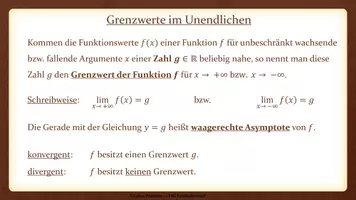 Vorschau - Präsentationen/Tafelbilder - Tafelbilder - Grenzwertbetrachtung (Materialpaket) - Seite 1