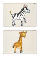Vorschau - Bildkarten - Bild- und Wortkarten "Wild Animals" - Seite 2