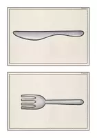 Vorschau - Bildkarten - Bild- und Wortkarten "Let's lay the table" - Seite 3