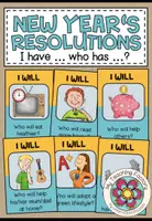 Vista previa - Unidades / Secuencias / Situaciones de Aprendizaje - NEW YEAR´S RESOLUTIONS - I have ... Who has ...? - Portada
