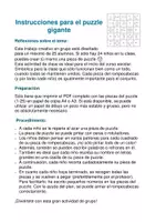 Vista previa - Unidades / Secuencias / Situaciones de Aprendizaje - ARTE: gigante PUZZLE (25 piezas) PDF - página 1