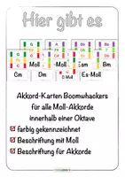 Vorschau - Spiele - Boomwhacker Tafelmaterial • alle MOLL-Akkorde farbig markiert • Liedbegleitung - Seite 2